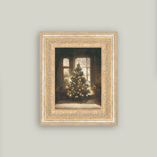 Glowing Christmas Tree Framed Wall Art