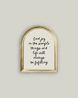 Find Joy Arched Framed Wall Art