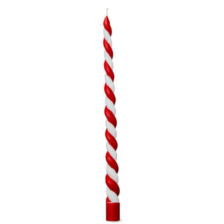 Peppermint Twist Taper Candle Single