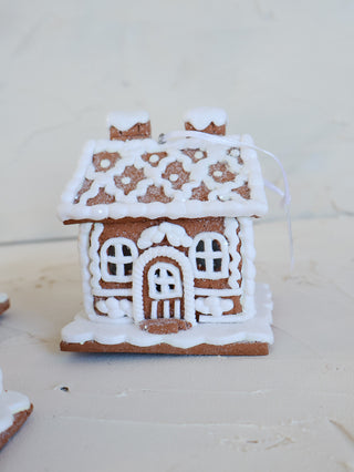 Sugar Shack LED Gingerbread House Ornament