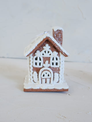 Sugar Shack LED Gingerbread House Ornament