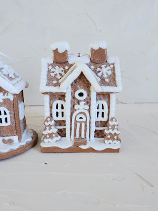 Sugar Shack LED Gingerbread House Ornament