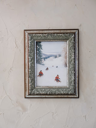 Sledding Hill Framed Wall Art