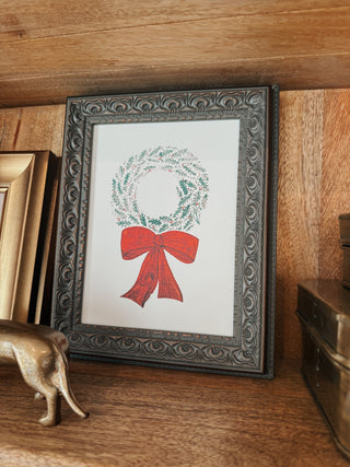 Christmas Wreath Framed Wall Art