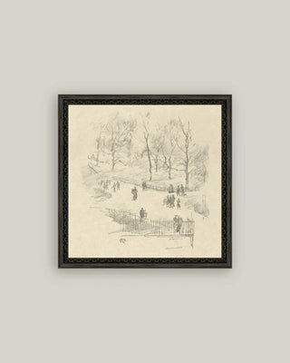 Gardens And Winter Framed Wall Art