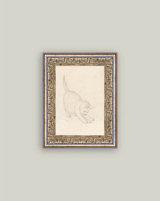 Kitten Sketch Framed Wall Art