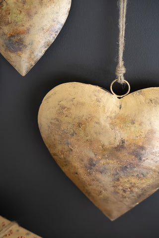 Oversized Metal Heart Hanging Decor