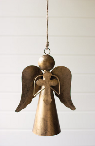 Antiqued Brass Gloria Angel