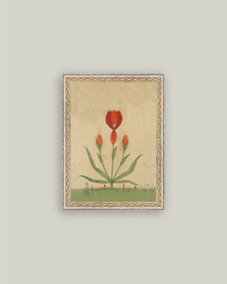 Three Red Tulips Framed Wall Art