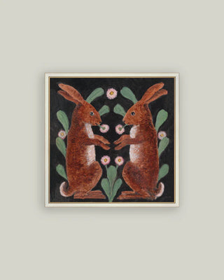Two Hares Framed Wall Art
