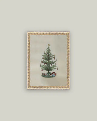 Vintage Tree With Bows Framed Wall Art