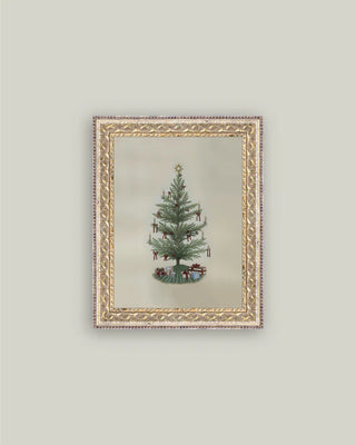 Vintage Tree With Bows Framed Wall Art