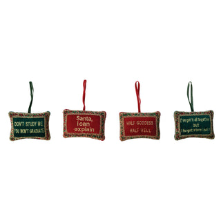 Beaded Pillow Sassy Ornament