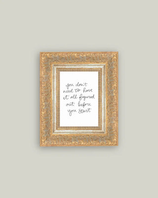 You Don't Need To Have It All Figured Out Framed Wall Art