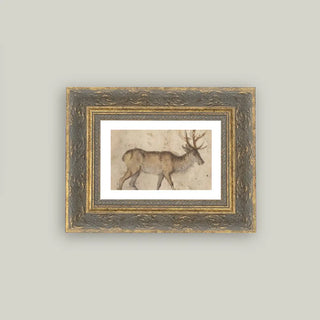 Vintage Reindeer Framed Wall Art