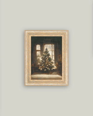 Glowing Christmas Tree Framed Wall Art
