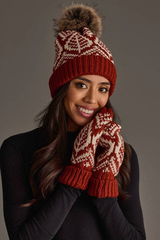 Vermont Rust Knit Mittens
