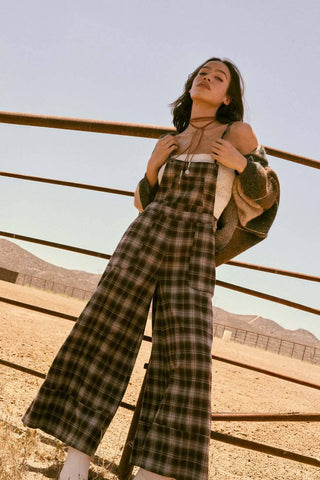 Plaid Haze Overalls