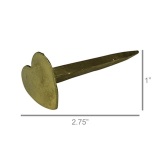 Brass Heart Nail