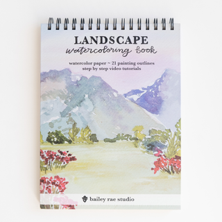 Landscape Watercoloring Book