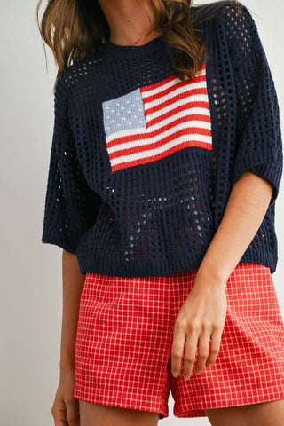 Flag Crochet Top