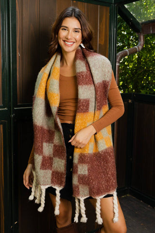 Cozy Checkered Scarf