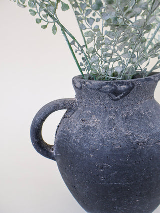 Organic Black Clay Pitcher
