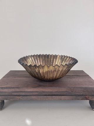 Metal Fluted Bowl