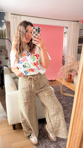 Jasper Cargo Pants - Leopard