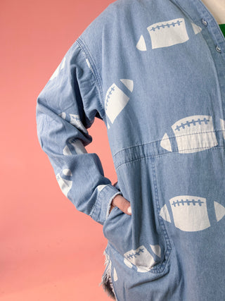 Football Game Button Up