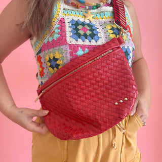 Perry Woven Bum Bag - Red