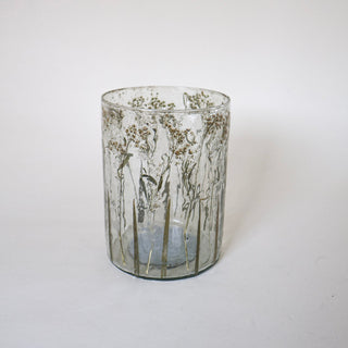 Baby's Breath Pressed Floral Hurricane