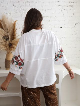 Autumn Oversized Floral Tee