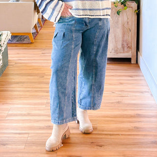 Daria Cropped Barrel Jeans