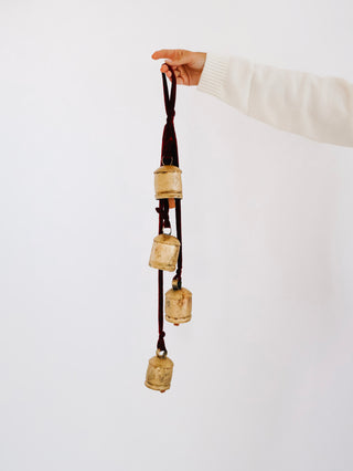 28" Yuletide Bells on Red Velvet