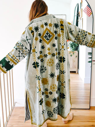 Verity Embroidered Trench Coat