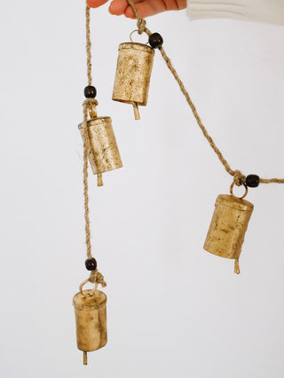Beaded Gold Bell Rope