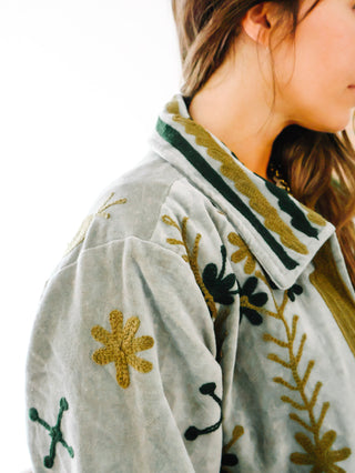 Verity Embroidered Trench Coat