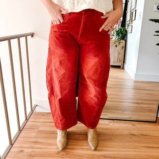 Cammie Cordurory Pants - Brick