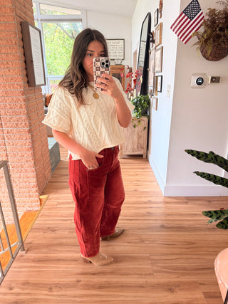 Cammie Cordurory Pants - Brick