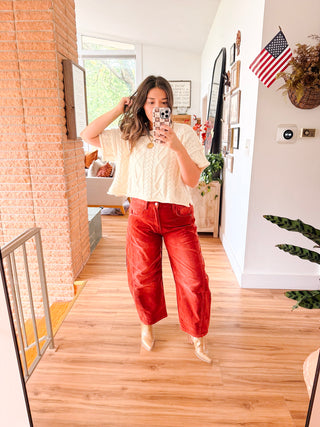 Cammie Cordurory Pants - Brick
