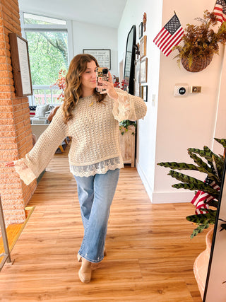 Mariah Lace Tunic Sweater