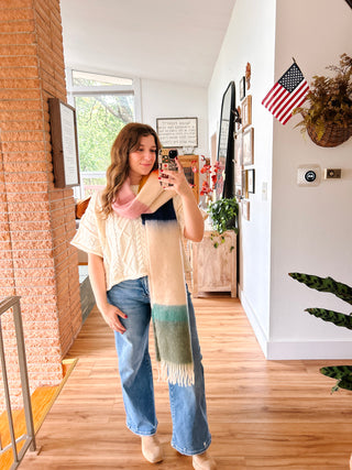 Oversized Scarf - Colorblock