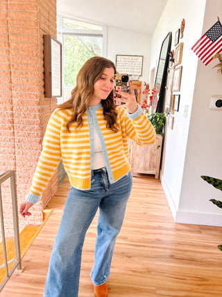 Yellow Striped Sweater