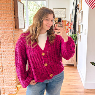 Very Berry Knit Cardigan