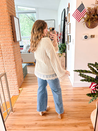 Mariah Lace Tunic Sweater