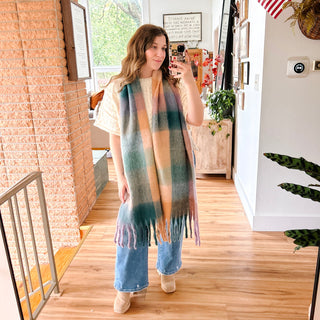 Oversized Scarf - Teal