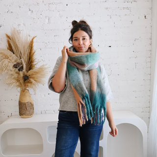Oversized Scarf - Teal