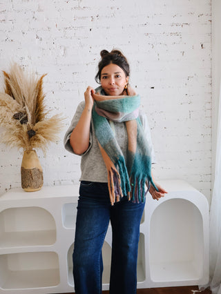 Oversized Scarf - Teal