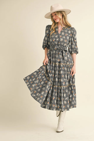 Honey Thistle Midi Dress